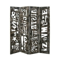 Home Decorative Indoor Distressed Wooden Screen - 60"Lxx71"H