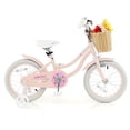 thumbnail image 4 of Costway Bicicleta para niños con ruedas de entrenamiento, manillar ajustable, asiento y freno de mano, color rosa, 4 of 4