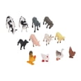 thumbnail image 4 of 12pcs Miniture Animal Models Educational Lifelike Mini Farm Animal Model Set For 3 Years Old And Above, 4 of 8