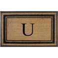 thumbnail image 1 of A1 Home Collections LLC A1HC Markham Border Natural Rubber X Large Monogrammed Doormat 30"x48", 1 of 5