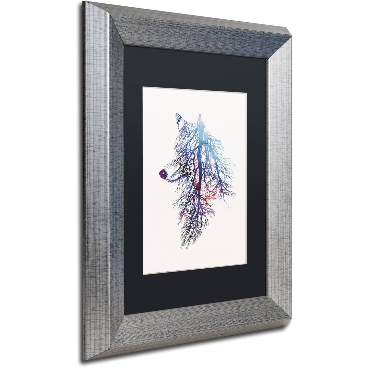 Trademark Fine Art 'My Roots' Canvas Art by Robert Farkas, Black Matte, Silver Frame