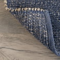 thumbnail image 4 of nuLOOM Responsibly Handcrafted Jute Blend Farmhouse Area Rug, 7' 6" x 9' 6", Blue, Handmade, 4 of 9
