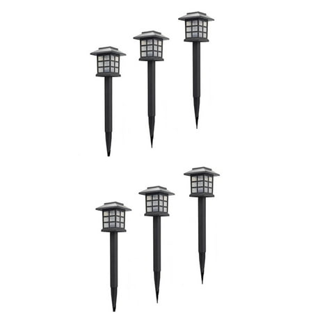 

2/6 PCS Solar Garden Pathway Light IP65 Waterproof LED Inserting Lamp 15inch Tall Ground Plug Outdoor Decor for Lawn Warm 2pcs