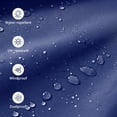 thumbnail image 5 of Terrace Umbrella Cover UV Resistant Outdoor Eccentric Cantilever Umbrella Cover with Zipper and Pole, navy blue, 5 of 6