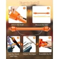 thumbnail image 3 of AKDSteel PTO Shaft, 1-3/8" PTO Drive Shaft, 6 Spline End, 39-55 Inch Adjustable Driveline Shaft for Tractor, Finish Mower, Rotary Cutter, 3 of 6