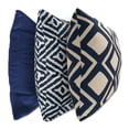 thumbnail image 1 of Set de 3 Cojines Decorativos Coprire 45 x 45 cm Azul Marino, 1 of 8