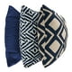thumbnail image 1 of Set de 3 Cojines Decorativos Coprire 45 x 45 cm Azul Marino, 1 of 8