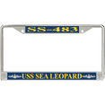 thumbnail image 1 of USS Sea Leopard SS-483 License Plate Frame, 1 of 1