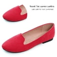 thumbnail image 3 of Zapatillas de ballet SAILING LU para mujer, piel vegana, color rojo, talla 7.5, 3 of 7