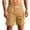 02-Yellow, variant on Ecqkame Mens Athletic Shorts Elastic Waist Drawstring Loose Straight Leg Shorts Outdoor Hiking Workout Casual Versatile Shorts Yellow L