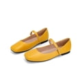 thumbnail image 2 of Domuza Mary Jane Shoes for Women Slip on Dressy Ballet Shoes for Women 2026 New Vintage Non-Slip Flats for School Formal Walking Yellow 5.5（EU-36）, 2 of 7