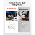 thumbnail image 3 of KFFKFF Floor Jack, 22 Ton (48501 lbs) Capacity, Steel Racing Floor Jack with Single Piston Quick Lift Pump & Extension Posts, Air Hydraulic Trolley Car Lift, 3 of 9