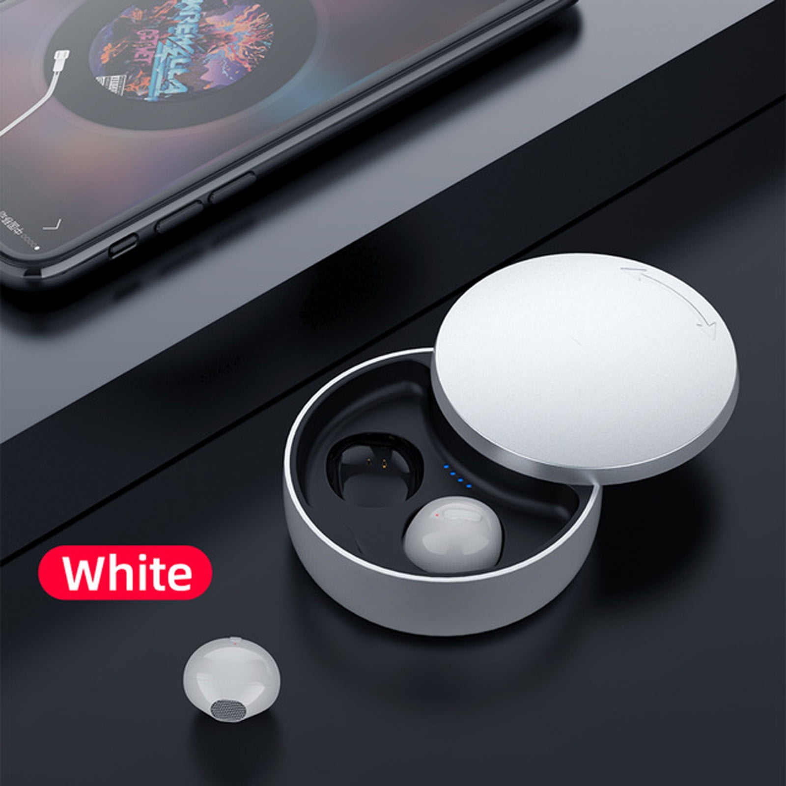 Bluetooth Wireless Headset – X21S Bluetooth 5.0 Mini Headsets With Microphone Hidden Sport Wireless Earphones