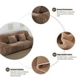 thumbnail image 7 of NEWEEN 1-Piece Luxury Velvet Sofa Fit Stretch Slipcover Sofa Cover Washable,Khaki, 7 of 7