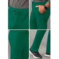 thumbnail image 4 of Adar Addition Scrubs for Men - Slim Leg Cargo Drawstring Scrub Pants - A6106 - Hunter Green - XL, 4 of 8