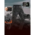 thumbnail image 5 of POENTAB Men's Fleece Lined Outdoor Cargo Hiking Pants Camo Winter Water Resistant Snow Ski Work Pant with Zipper Pockets, 5 of 6
