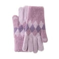 thumbnail image 4 of YAYUBA Winter Gloves Women,Winter Ski Gloves with for Men and Women Outdoor Cycling Windproof Cold Weather Warm Touchscreen Finger,Purple, 4 of 5