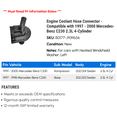 thumbnail image 2 of Engine Coolant Hose Connector - Compatible with 1997 - 2000 Mercedes-Benz C230 2.3L 4-Cylinder 1998 1999, 2 of 2