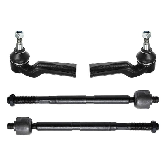 PartsW - 4 Pc Inner and Outer Tie Rod Ends, Driver & Passenger Side Front Steering Kit