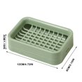 thumbnail image 3 of Travel Soap Case, Soap Holder Tray for Bathroom, Shower, Bathtub, Kitchen, Dorm, Silicone Soap Holder, Soap Container, Draining Soap Holder Bathroom Soap Dish 4/3/2/1PCS, 3 of 7