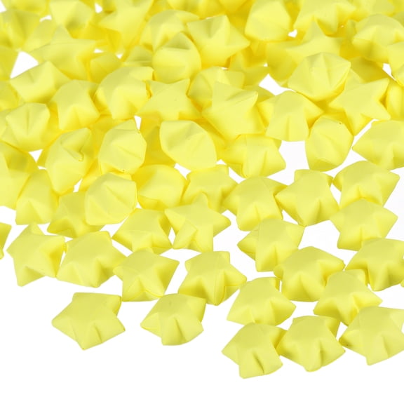 272pcs Pre-made Origami Lucky Stars Paper Wishing Star Lemon Yellow for Best Wish Christmas