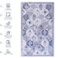 thumbnail image 4 of Non-Slip, Washable 6x9 Blue Area Rug - Ideal for Bedroom and Entryways, 4 of 4