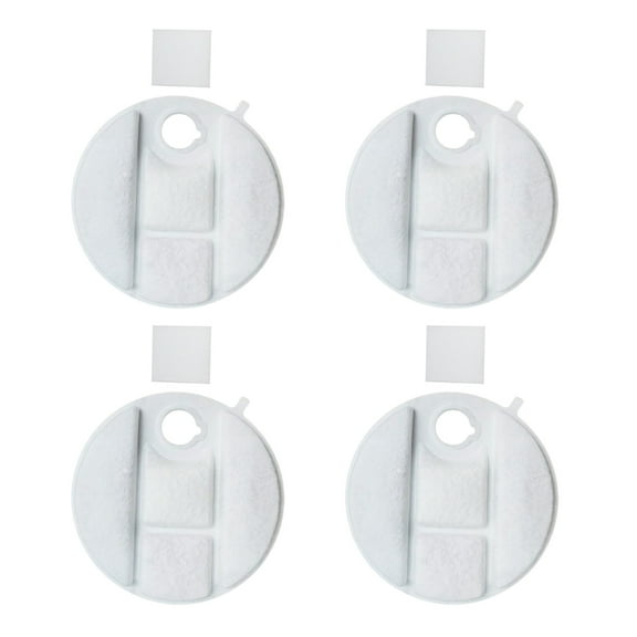 lixuesong 4 Pack Replacement Round Provide Refreshing Water for Pet Fountain Optimizes Your Pet Drinking Routine