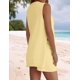 thumbnail image 4 of Conjunto coordinado NENONA de punto sin mangas, túnica y shorts, amarillo, talla L, 4 of 5