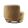 thumbnail image 2 of Embrace Tufted Performance Velvet Performance Velvet Swivel Chair, 2 of 7