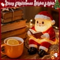 thumbnail image 5 of LED Santa Claus Reading Light, Christmas Table Decor with Built-in Lighting, Holiday Home Decor for Nightstand, 5 of 6