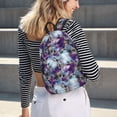 thumbnail image 5 of Fotbe Purple Marble Texture Mochila de Lona con Estampado, Mochila Duradera, Mochila Versátil de Alta Calidad, Mochila Compacta Vintage-Medium, 5 of 5