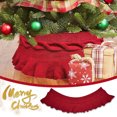 thumbnail image 1 of Fiudx Ofertas del día Falda de árbol de Navidad de punto de calidad acrílica Delantal Adorno de árbol de Navidad, 1 of 7