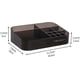 thumbnail image 3 of Acrylic Makeup Organizer, Dresser Storage Tray, Skin Care Display with 12 Compartments for Lipstick, Brushes, Perfume (Black), 3 of 4