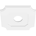 thumbnail image 4 of Ekena Millwork CMP20LE-05000 20 Po OD x 5 Po ID Carré Locke Architectural Grade PVC Contemporain Médaillon de Plafond, 4 of 4
