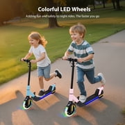 Electric Scooters for Kids Age 6-14 150W Motor LED Display 3-Speed Blue