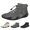 thumbnail image 2 of NOKIO Ankle B𝗈𝗈𝑡𝑠 for Men La𝖼e Up Che𝗅sea Booties Sock High Top L𝗈afers Shoes Comfortable Casual Sport Shoes Lightweight Outdoor Walking Sneakers Retro Dress Driving Booties, 2 of 9
