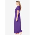 thumbnail image 4 of Amoureuse Plus Size Long Lace Top Stretch Knit Gown, 4 of 6