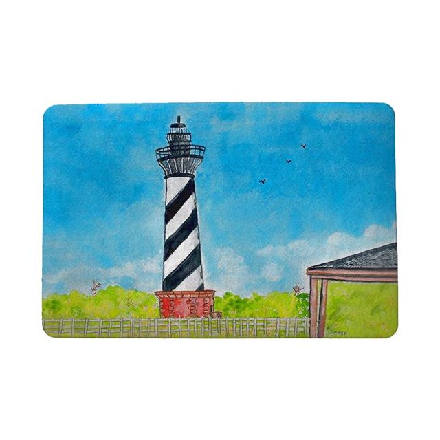 Betsy Drake DM1068 18 x 26 in. Hatteras Lighthouse Door Mat