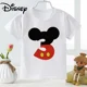 thumbnail image 3 of Nueva camiseta de algodón de manga corta para niños y niñas de Mickey Mouse, para cumpleaños, ropa de fiesta para niños de 1, 2, 3, 4, 5, 6, 7, 8 y 9 años, 3 of 5