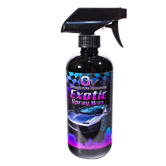 GV Corsa Cire en Vaporisateur Liquide Exclusive pour Voitures avec Formule Carnauba - Brillance et Protection à Haut Brillant - Manteau Transparent Sécuritaire - Vaporisateur de Détaillage Auto 16 fl oz