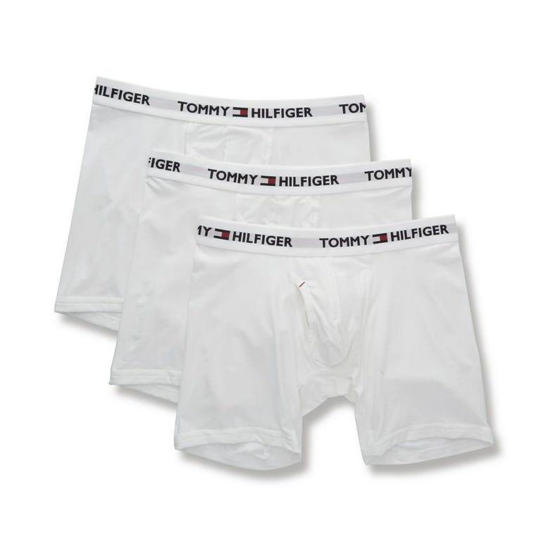 Men's Tommy Hilfiger 09T3490 Everyday Micro Performance Boxer Briefs - 3  Pack (White M) 
