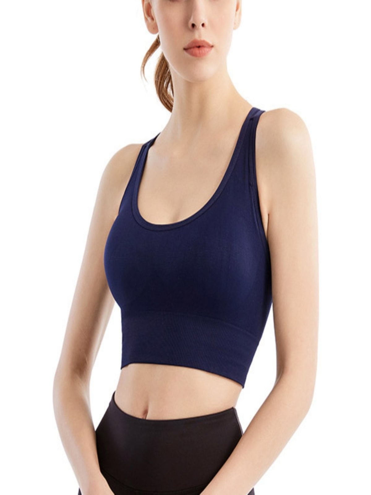 Details about   Sportswear Wrapped Chest Breathable Bra For Female Breathable Crop Top Brassiere 