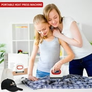 Mini Heat Press Machine 4.17 x 2.44 Heat Press Machine for T Shirts Shoes Bags Hats and Small HTV Vinyl Projects Portable Mini Easy Press for Heating Transfer