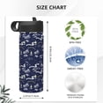 thumbnail image 4 of Pofeuu Hawaiian Style Print 18oz Sports Insulated Kettle, Sports Bottle Water Bottles For Men Women For Gym Hiking Camping Running Mountain Bike Outdoor Sports, 4 of 8