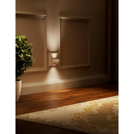 6 Pack Mini LED Night Light Plug in Wall – Dusk to Dawn Auto On/Off 3000K Soft White (200 Lumen/20W Equivalent) 360° Adjustable Lighting for Bedroom Bathroom Stairs Kids Room Hallway