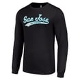 thumbnail image 2 of Men's Starter Black San Jose Sharks Tailsweep T-Shirt, 2 of 3