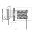 thumbnail image 1 of F&D Tool 53032 Boutons de Retenue - 0.625 -11UNC Filetage x HAAS No.40 Cône, 1 of 1