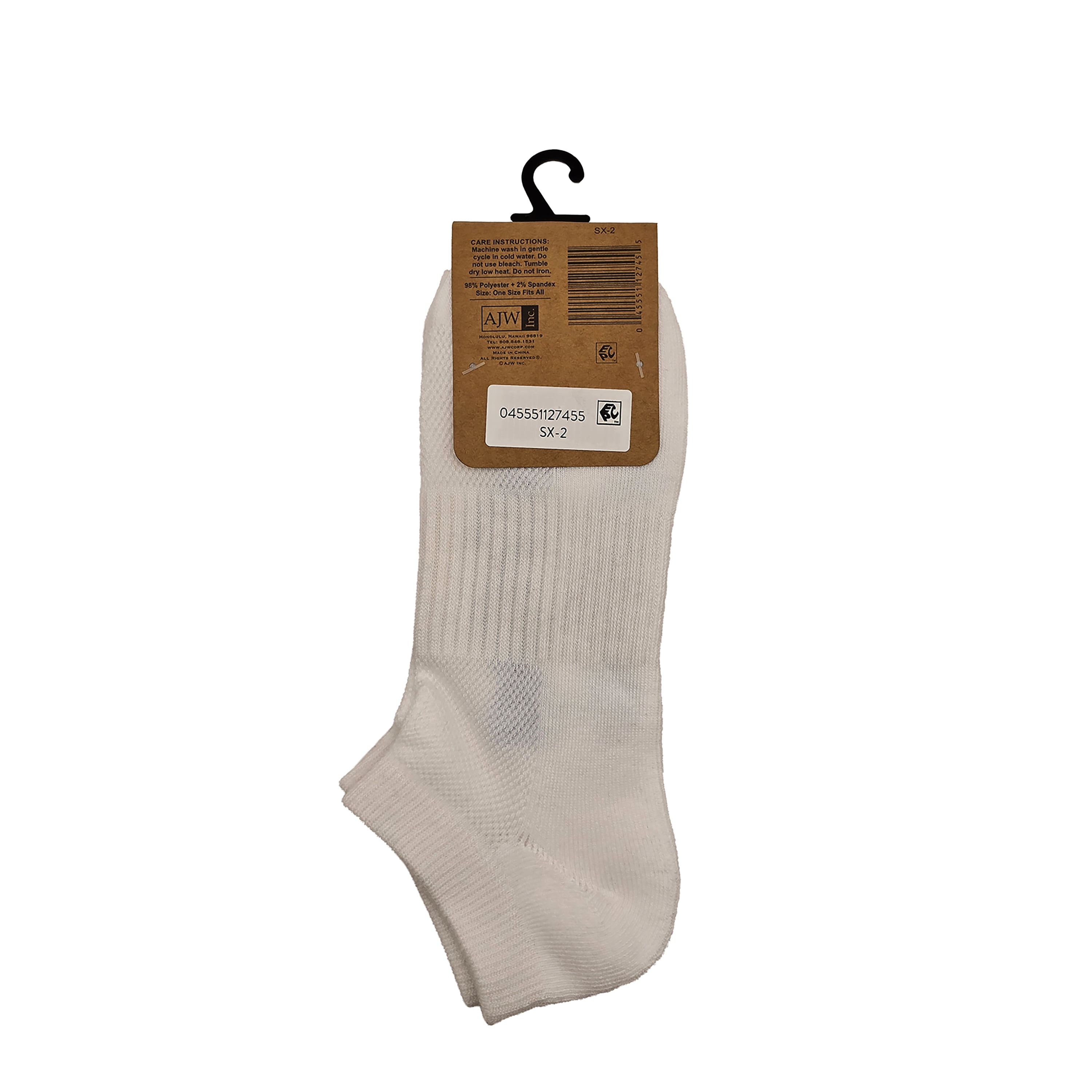 Ajw, Inc Premium Cotton Crew Socks