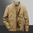 thumbnail image 2 of APEXFWDT Men's Military Jacket Winter Warm Bomber Jackets Full Zip Windbreaker Casual Jackets Coats Stand Collar Cargo Jackets with Multi Pockets, 2 of 6