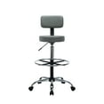 thumbnail image 6 of Tall Office Drafting Chair-Color:Gray, 6 of 7